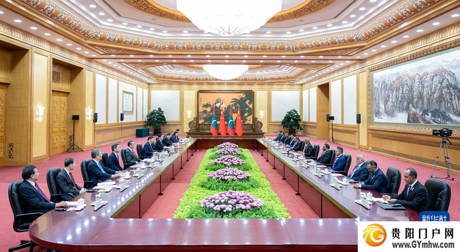 习近平同马尔代夫总统穆伊兹会谈(图5)