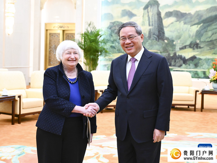 李强会见美国财政部长耶伦(图1)