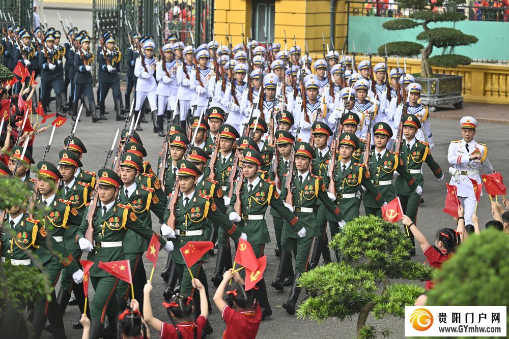 习近平出席苏林举行的欢迎仪式(图3)